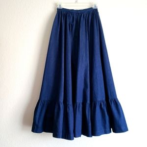 Ralph Lauren Country Western Denim Long Skirt